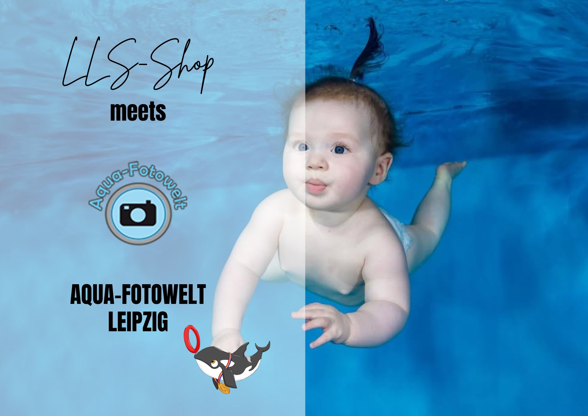 Babyschwimmen mit Unterwasserfotograf in Leipzig