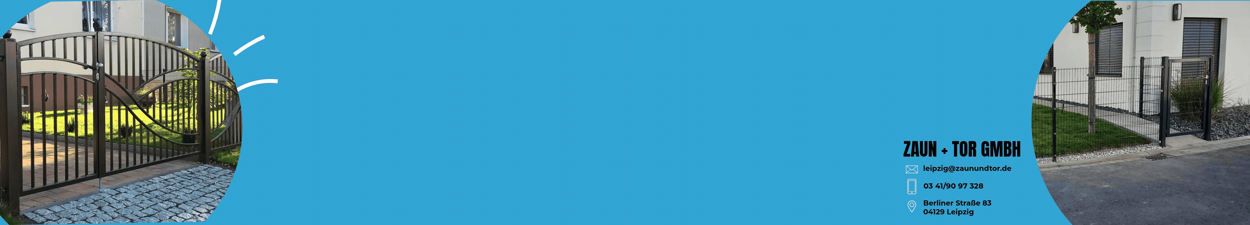 Zaun und Tor Banner – Schwimmen
