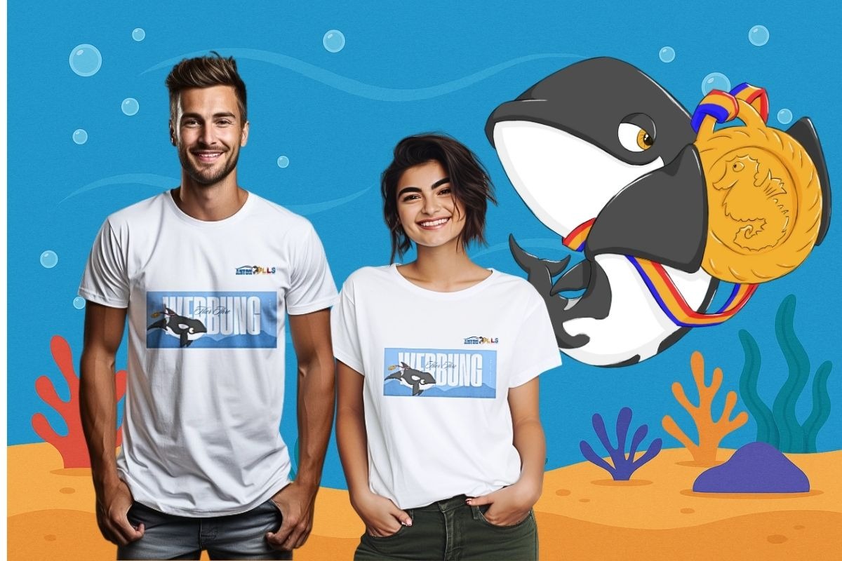 Werbung auf Mitarbeiter-Shirts und Mitgliederkarten